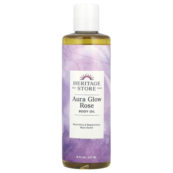 Heritage Store, Aura Glow（オーラグロー）、ローズ、240ml（8液量オンス）