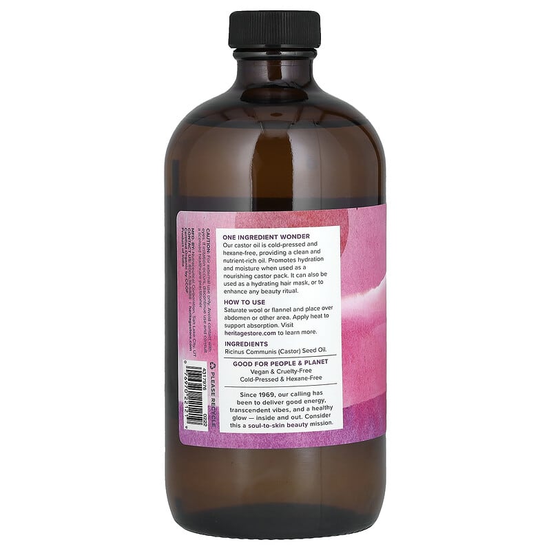 オーガニックひまし油 473ml（16液量オンス）