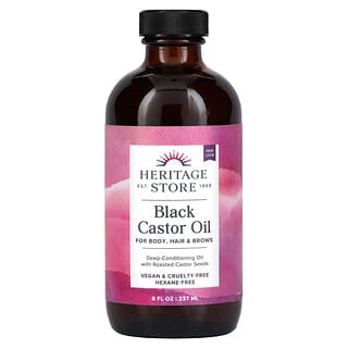 Heritage Store, Black Castor Oil, 8 fl oz (240 ml)
