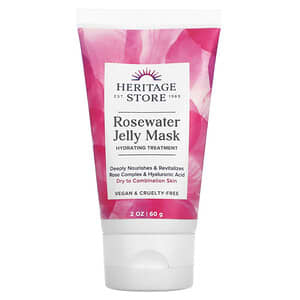 Heritage Store, Rosewater Jelly Mask, Dry to Combination Skin, 2 oz (60 g)