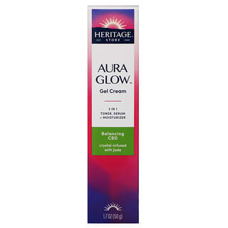Heritage Store, Aura Glow Gel Cream, Balancing CBD,  1.7 oz (50 g)