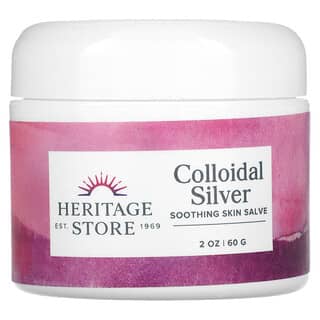 Heritage Store, Ungüento de plata coloidal`` 60 g (2 oz)