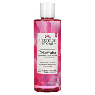Heritage Store, Agua de rosas, Spray facial refrescante, 237 ml (8 oz. Líq.)