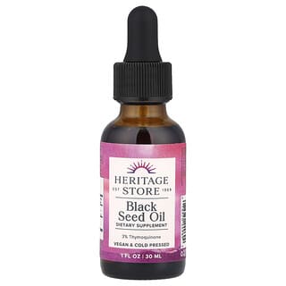 Heritage Store, Aceite de semilla de comino negro, 1300 mg, 30 ml (1 oz. líq.)