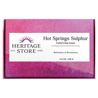 Heritage Store, Hot Springs Sulfur, Savon artisanal, 100 g
