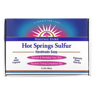 Heritage Store, Hot Springs Sulfur Handmade Soap, 3.5 oz (100 g)
