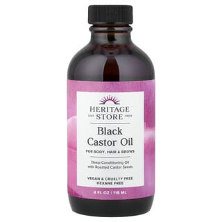 Heritage Store, Ulei de ricin negru, 118 ml