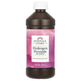 Heritage Store, Hydrogen Peroxide Mouthwash, Mundspülung mit Wasserstoffperoxid, erfrischende Eukalyptus-Minze, 473 ml (16 fl. oz.)