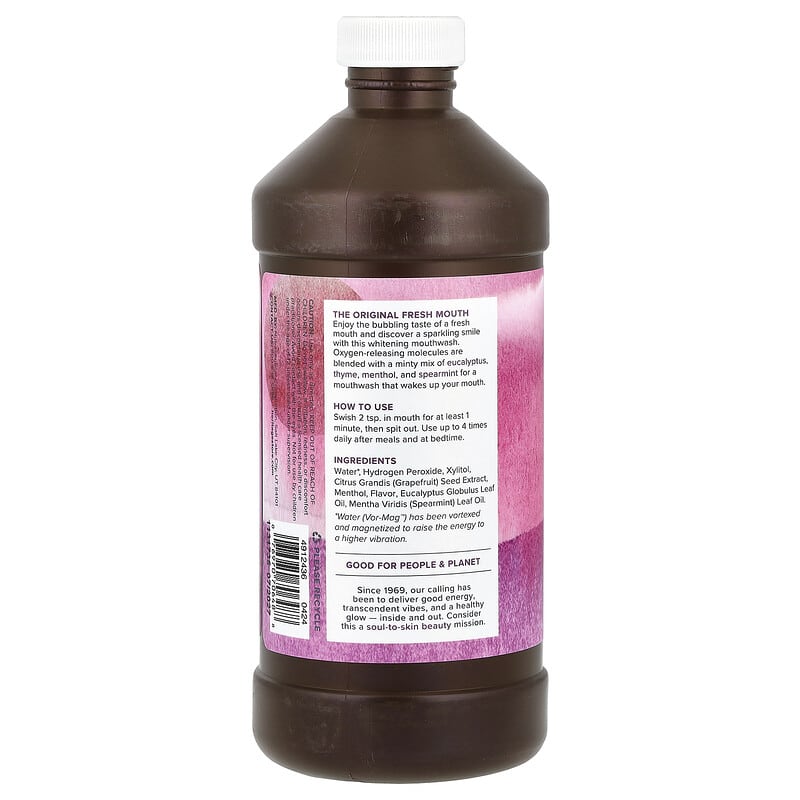 HPM + White, Hydrogen Peroxide Mouthwash, Super Whitening Power, 16 fl oz (480 ml)
