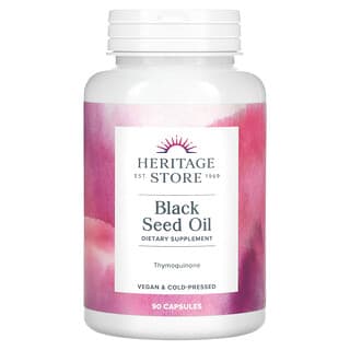 Heritage Store, Aceite de semilla negra, 650 mg, 90 cápsulas líquidas vegetales