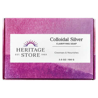 Heritage Store, 膠體銀肥皁，3.5 盎司（100 克）