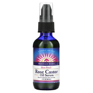Heritage Store, Rose Castor Oil Serum, 2 fl oz (60 ml)