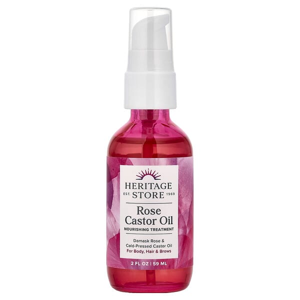 Heritage Store, 玫瑰蓖麻油，2 液量盎司（59 毫升）