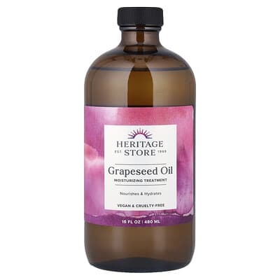 Heritage Store, Grapeseed Oil, Hydrating Treatment, 16 fl oz (480 ml)