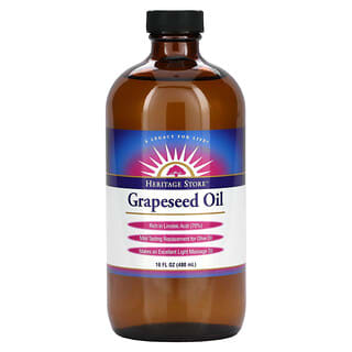 Heritage Store, Grapeseed Oil, 16 fl oz (480 ml)