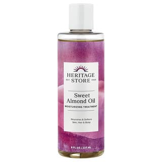 Heritage Store, Zoete amandelolie, hydraterende behandeling, 237 ml