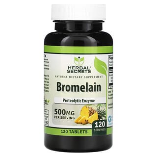 Herbal Secrets, Bromelain, 500 mg, 120 Tablets