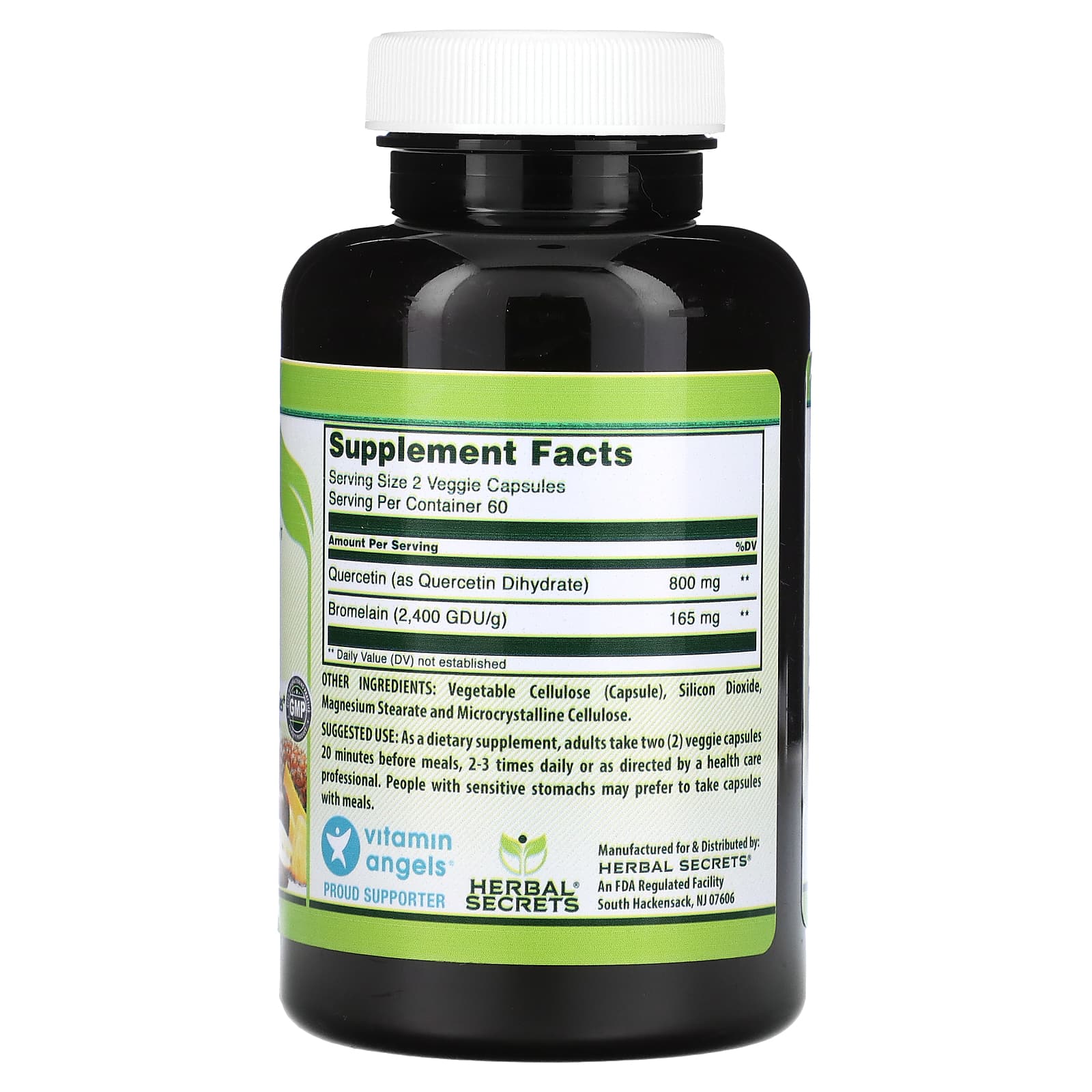 Herbal Secrets, Quercetin Bromelain, 120 Veggie Capsules