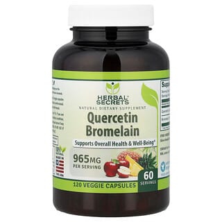 Herbal Secrets, Quercetin Bromelain, 120 Veggie Capsules