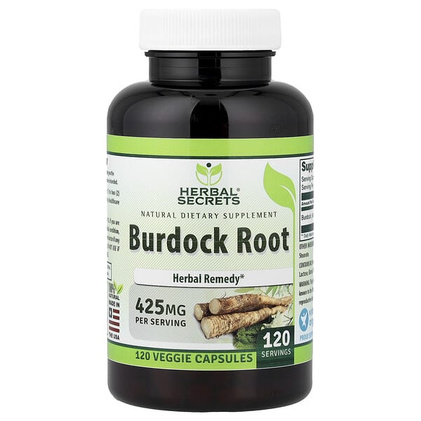 Burdock Root, 425 mg, 120 Veggie Capsules