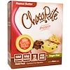Protéines ChocoRite, beurre de cacahuètes, sans sucre, 5 barres, 32 g chacune