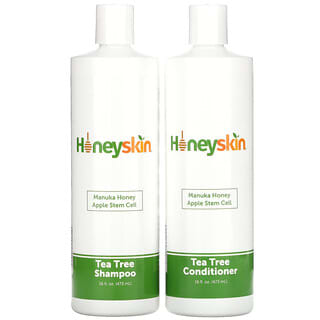 Honeyskin, Manuka Honey Apple Stem Cell, Tea Tree Shampoo & Conditioner, 2 Piece Set