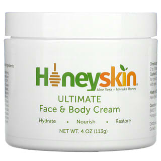 Honeyskin, Crema máxima para el rostro y el cuerpo, 113 g (4 oz)