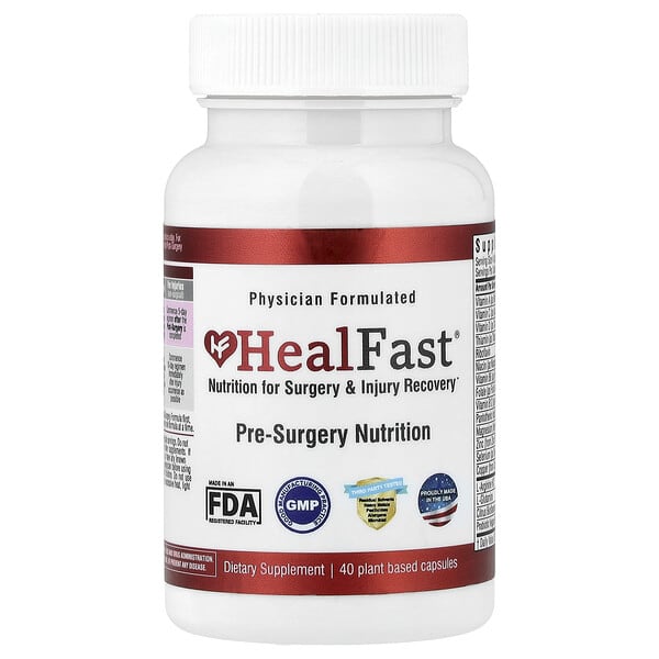 Pre-Surgery Nutrition, 40 Plant Based Capsules