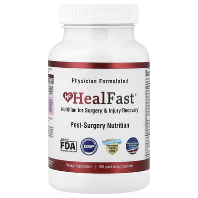 HealFast, Post-Surgery Nutrition, 100 Plant Based Capsules