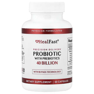 HealFast, Probiotic With Prebiotics, 60 Capsules