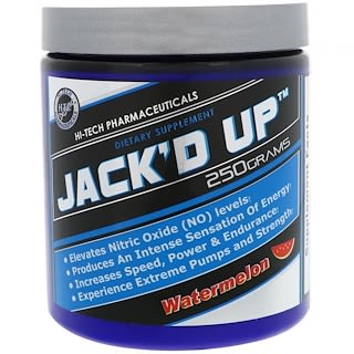 Hi Tech Pharmaceuticals, Jack'd Up, Watermelon, 250 g