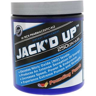 Hi Tech Pharmaceuticals, Jack'd Up, Pounding Punch, (250 g)