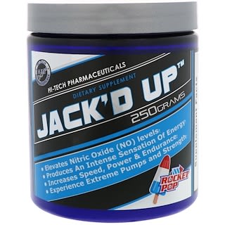 Hi Tech Pharmaceuticals, Jack'd Up, Rocket Pop, 250 g