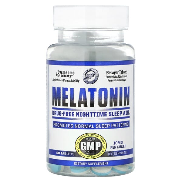Hi Tech Pharmaceuticals Melatonin, 10 mg, 60 Tablets