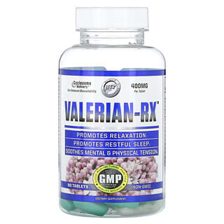 Hi Tech Pharmaceuticals, Valerian-RX, 400 mg, 90 Tablets