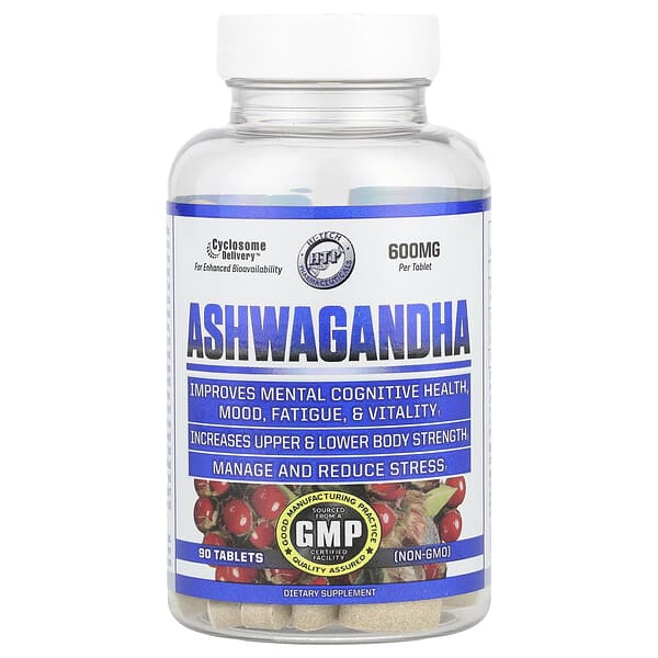 Hi Tech Pharmaceuticals Ashwagandha, 600 mg, 90 Tablets