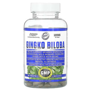 Hi Tech Pharmaceuticals, Gingko biloba, 120 mg, 90 comprimidos