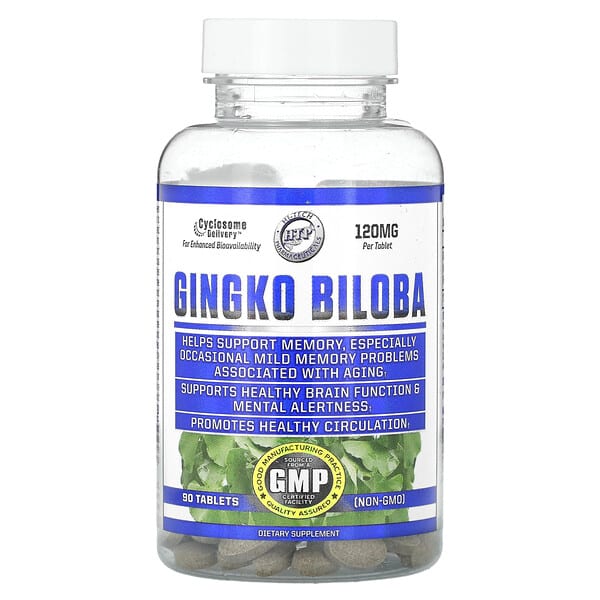 Hi Tech Pharmaceuticals, Gingko Biloba, 120 mg, 90 Tablets