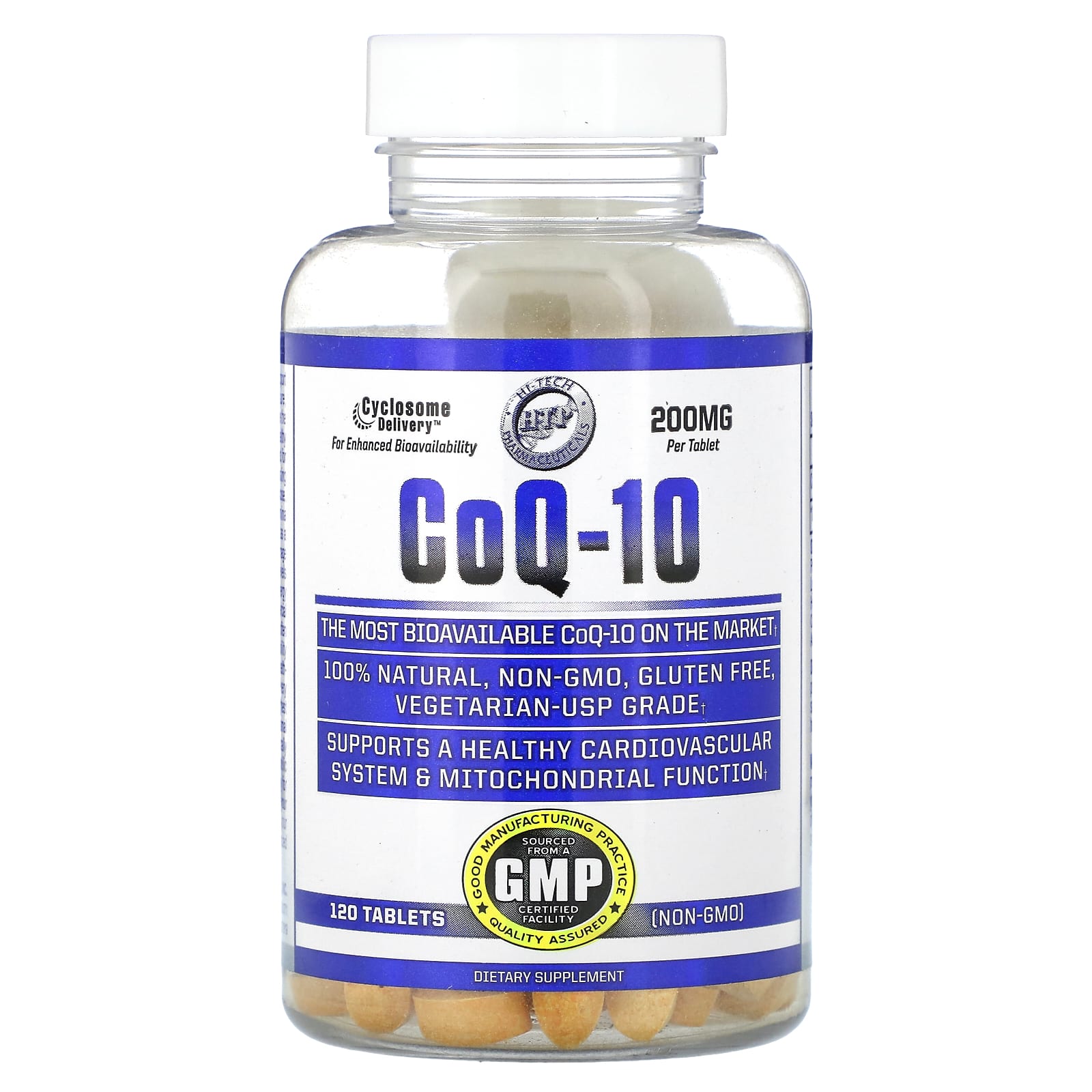 Hi Tech Pharmaceuticals, CoQ-10, 200 Mg, 120 Tablets