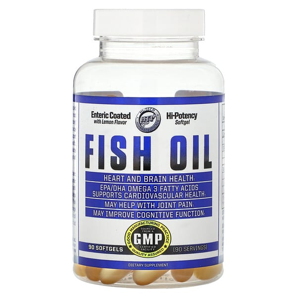 Hi Tech Pharmaceuticals Fish Oil, Lemon, 690 mg, 90 Softgels
