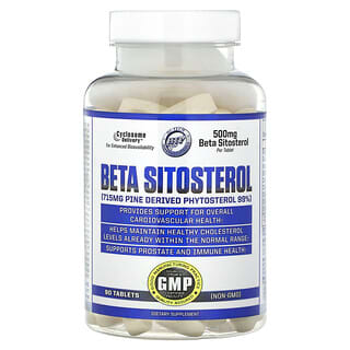 Hi Tech Pharmaceuticals, Beta Sitosterol, 500 mg, 90 Comprimidos
