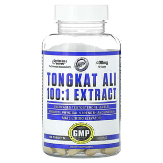 Hi Tech Pharmaceuticals, Extracto de Tongkat Ali 100: 1, 400 mg, 90 comprimidos