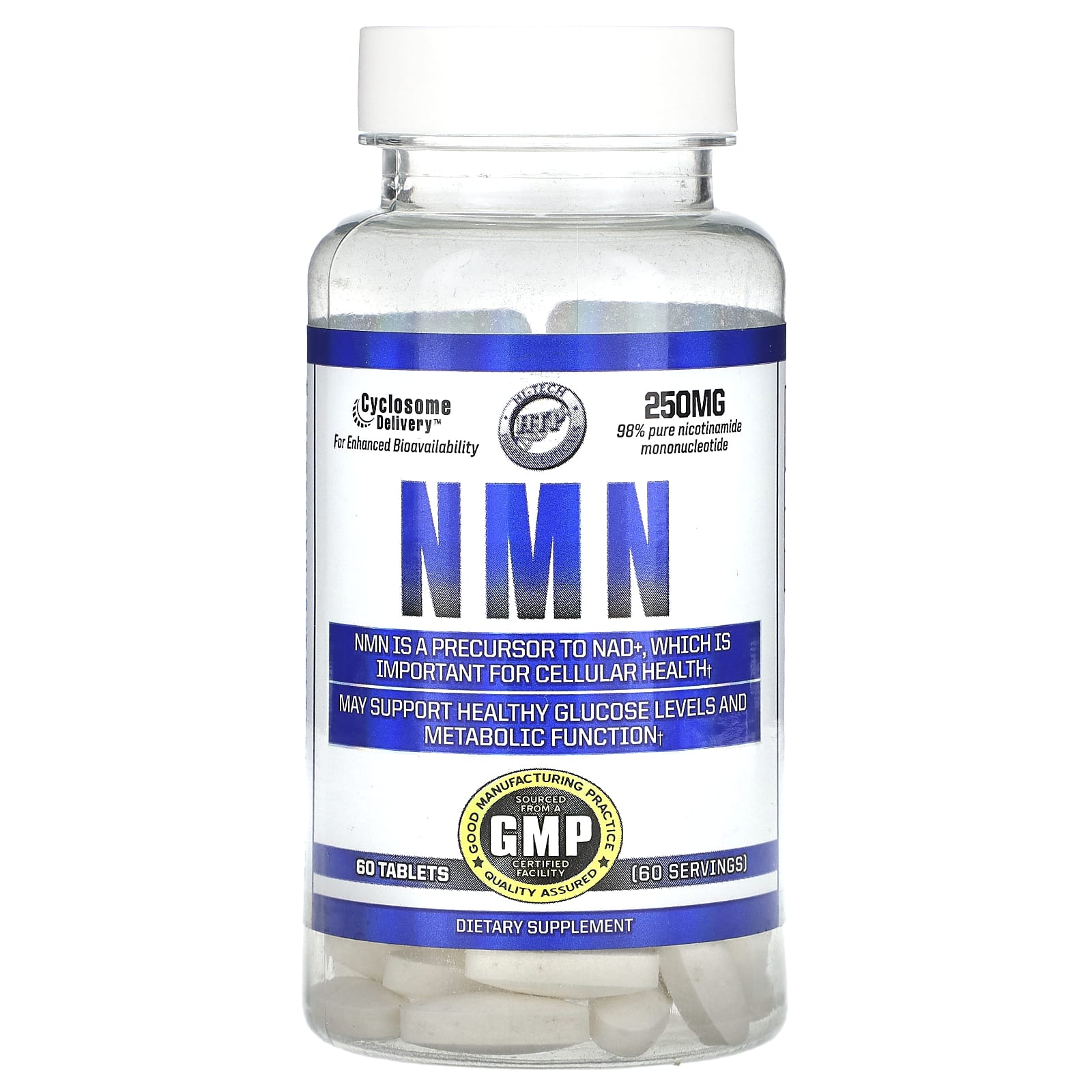 NMN（ニコチンアミドモノヌクレオチド）、250mg、タブレット60粒