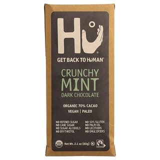 Hu, Cokelat Hitam Mint Renyah, 60 g (2,1 ons)