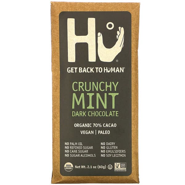 Hu‏, Crunchy Mint Dark Chocolate, 2.1 oz (60 g)