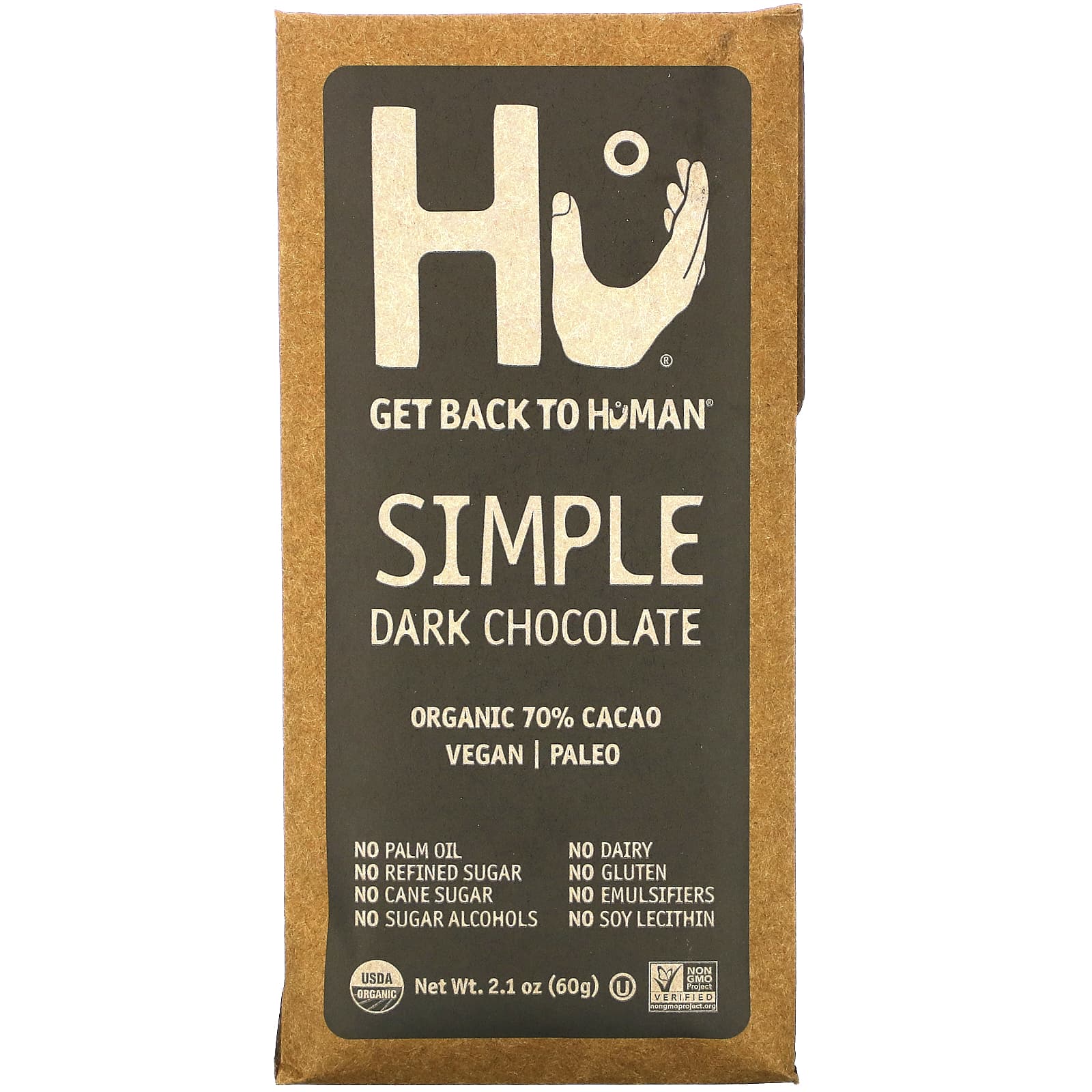 Hu, Simple, Dark Chocolate, 2.1 oz (60 g)