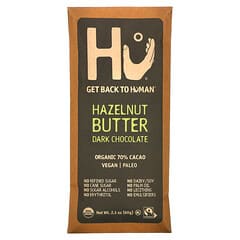 Hu, ヘーゼルナッツバター、ダークチョコレート、60g（2.1オンス）
