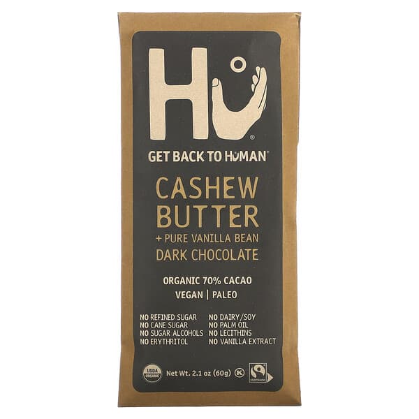 Hu, カシューバター+ピュアバニラビーンダークチョコレート、60g(2.1オンス)