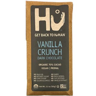 Hu, Chocolate negro con sabor a vainilla, 60 g (2,1 oz)