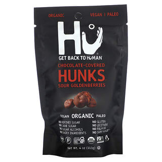 Hunks, Chocolate Covered Sour Goldenberries, 4 oz (113 g)
